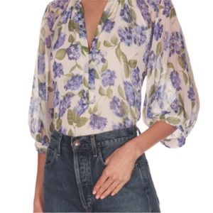 New without tags Amanda Uprichard floral blouse size S